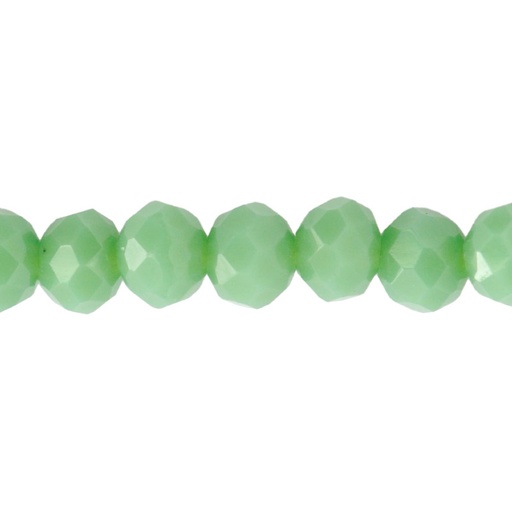 [19056] Murano rondela facetada 3mm verde pino 102 x aprox110unds