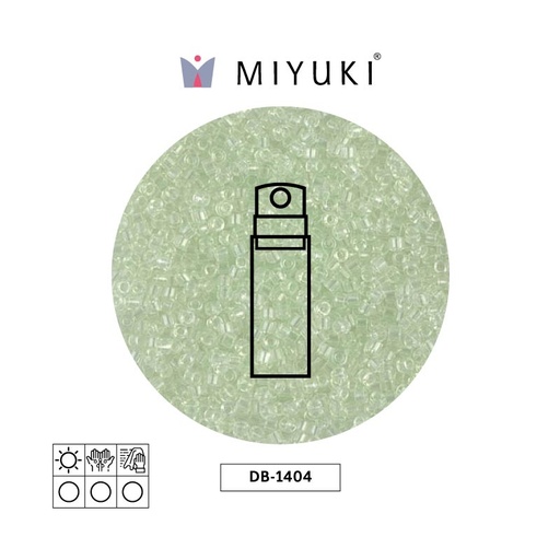 [32667] Miyuki delica 11/0 DB1404 transparente pálido verde niebla x 10g