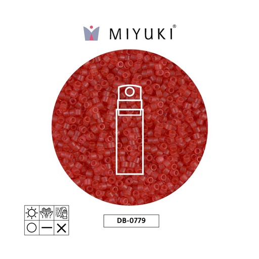 [32679] Miyuki delica 11/0 DB0779 mate transparente watermelon x 10g