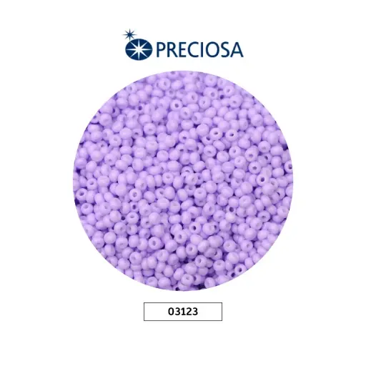 [11749] Mostacilla checa preciosa 10/0 2mm 03123 OP lila x 500g