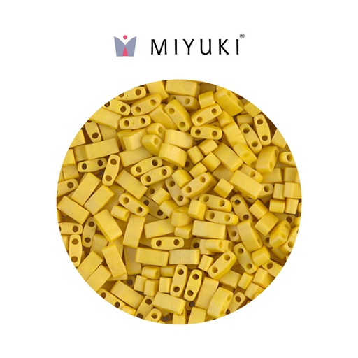 [31375] Miyuki half tila 5x2.3x1.9mm HTL2311 matte opaque canary x 50g