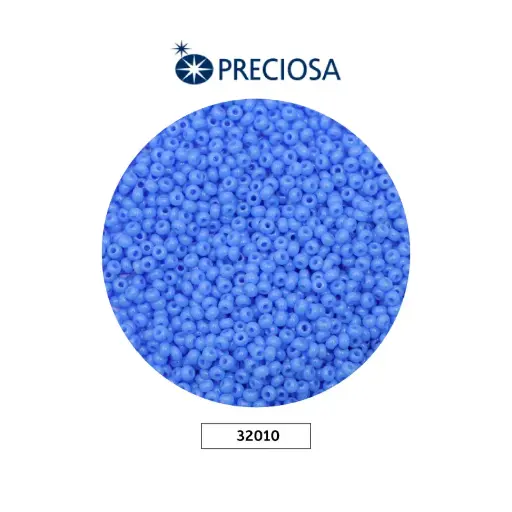 [12821] Mostacilla checa preciosa 10/0 2mm 32010 azul opalo x 500g