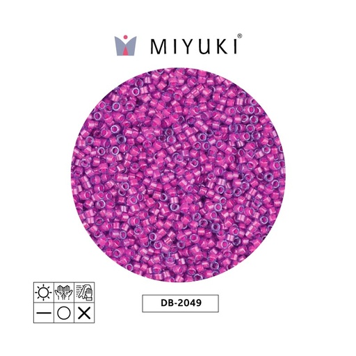 [28604] Miyuki delica 11/0 DB2049 neon hot rosado x 50g
