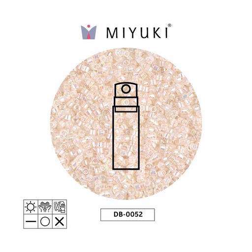 [22697] Miyuki delica 11/0 DB0052 pálido durazno forrado cristal AB x 10g