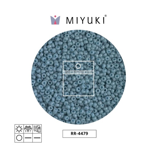 [13739] Mostacilla Miyuki rocalla 11/0 RR4479 moody azul  x 25g