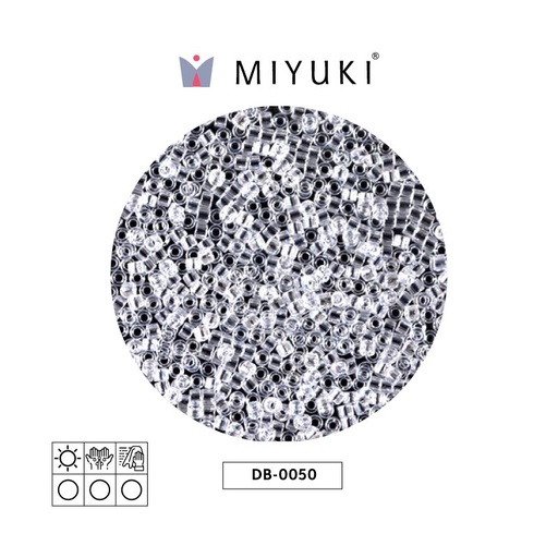 [27283] Miyuki delica 11/0 DB0050 cristal lusterr x 50g