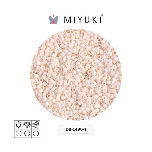 [15847] Miyuki delica 11/0 DB1490-1 opaco bisque blanco x 50g