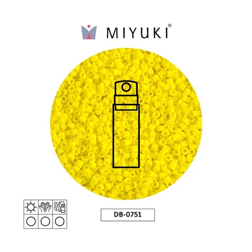 [26243] Miyuki delica 11/0 DB0751 matte opaque yellow x 10g