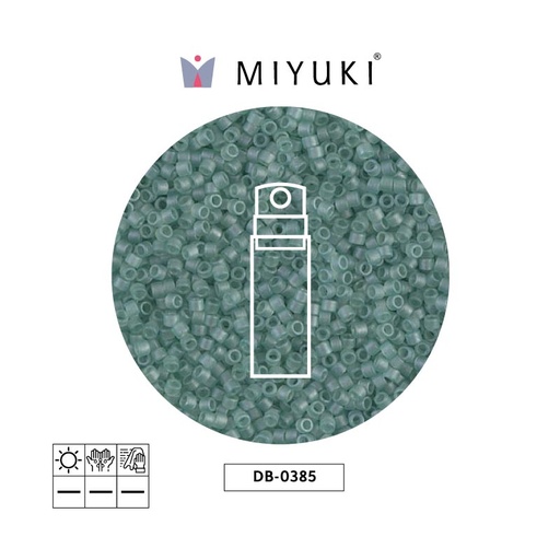 [31284] Miyuki delica 11/0 DB0385 azul verde satinado x 10g