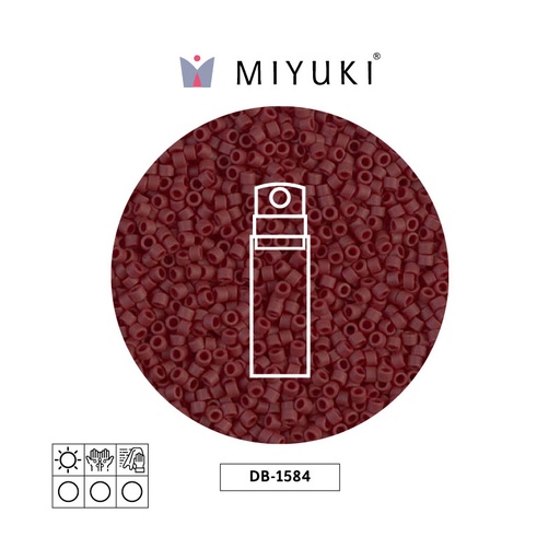 [32187] Miyuki delica 11/0 DB1584 mate opaco currant x 10g
