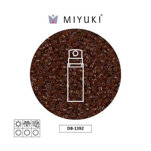 [32186] Miyuki delica 11/0 DB1392 oscuro cafe forrado rootbeer x 10g