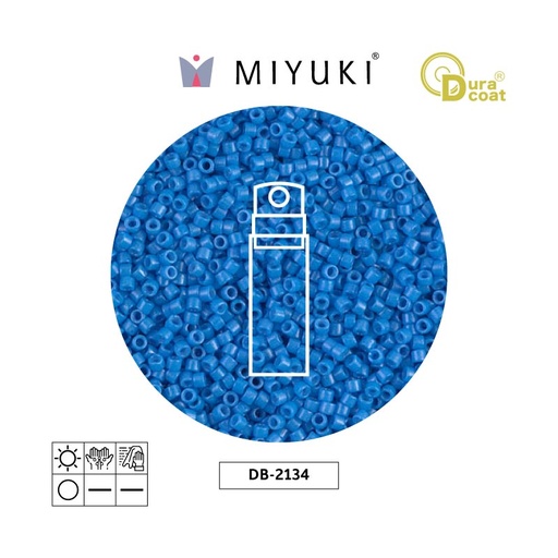 [22568] Miyuki delica 11/0 DB2134 opaco azul x 10g