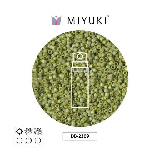 [19201] Miyuki delica 11/0 DB2309 op glaz seaweed AB x 10g