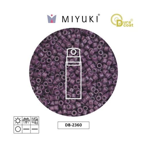 [23800] Miyuki delica 11/0 DB2360 durac op dk purple x 10gr