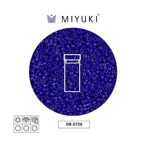 [16757] Miyuki delica 11/0 DB0726 opaco oscuro azul x 3g