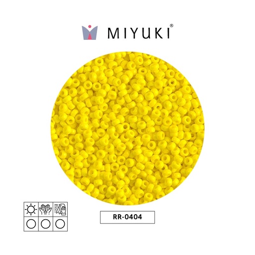[17625] Mostacilla Miyuki rocalla 11/0 RR0404 opaco amarillo x 250g