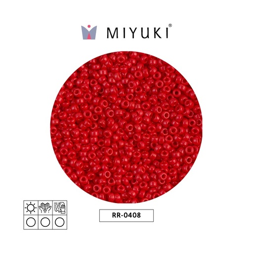 [16873] Mostacilla Miyuki rocalla 11/0 RR0408 opaco maroon x 250g