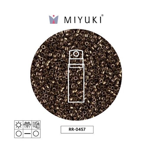 [30075] Mostacilla Miyuki rocalla 11/0 RR0457 mettalic oscuro bronce x 10g