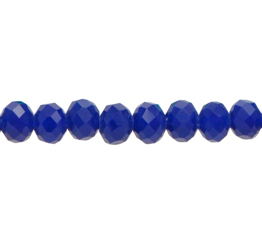 [21900] Murano rondela facetada 4mm azul solido 91 x 125und