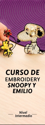 Curso de embroidery Snoopy y Emilio nivel intermedio